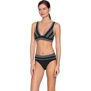 Robin Piccone Black Ivory Naomi Bikini Set S Bottom XS Top Swimwear two piece‎